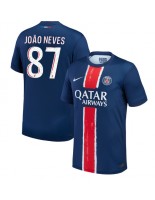 Paris Saint-Germain Joao Neves #87 Hjemmedrakt 2024-25 Korte ermer